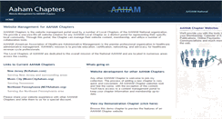 Desktop Screenshot of aahamchapter.org